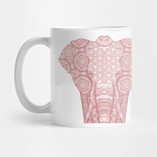 Pink mandala elephant Mug